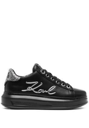 Karl Lagerfeld Logo-lettering sneakers - Black