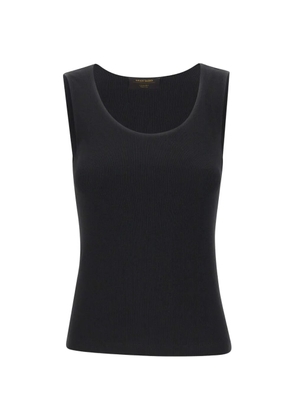 Gran Sasso scoop-neck tank top - Black