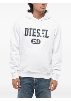 Diesel logo-print hoodie - White