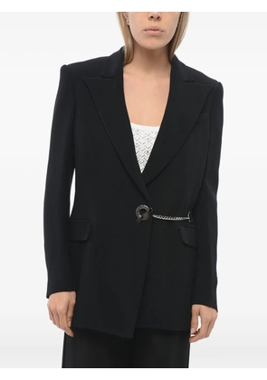 John Richmond peak-lapel logo-chain blazer - Black