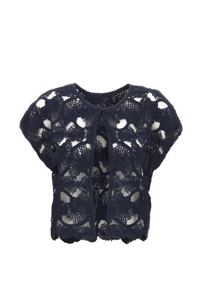 Kangra short-sleeve cardigan - Blue