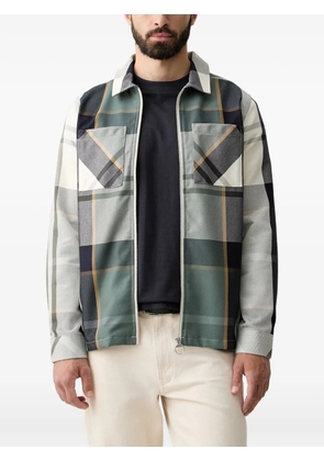 Barbour Etterick tartan-print zip-up overshirt - Green