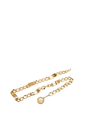 CHANEL Pre-Owned 20th Century CC Gold Plated Medallion Chain belt