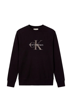 Calvin Klein logo-print sweater - Black
