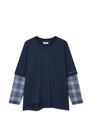 TOMBOY layered distressed T-shirt - Blue