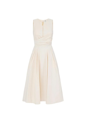 Elisabetta Franchi dress in taffeta voile fabric - Neutrals