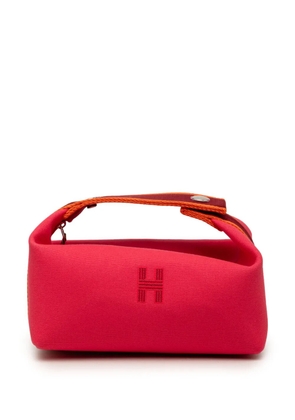 Hermès Pre-Owned 2010-2026 Small Toile Bride A Brac Case vanity bag - Pink