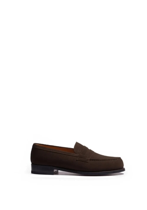 J.M. WESTON 180 suede loafers - Brown