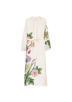 Pierre-Louis Mascia floral-print maxi dress - Neutrals