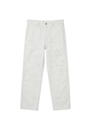 Department 5 paint-splatter chino trousers - Neutrals
