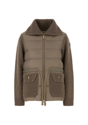 Moncler quilted cardigan - Neutrals
