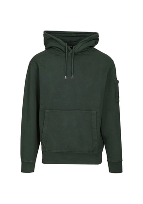 C.P. Company Lens-detail fleece hoodie - Green