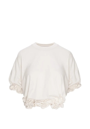 Seen Users Twombly Bloom ruffled T-shirt - White