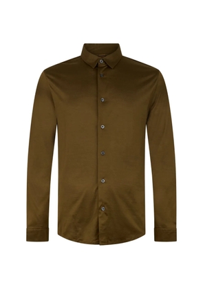 Moorer long-sleeve button-up shirt - Brown