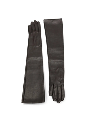 Manokhi leather gloves - Brown