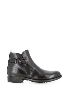 Officine Creative buckle-detail side-zip boots - Brown