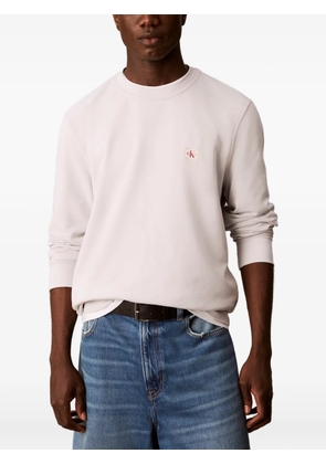 Calvin Klein logo-patch sweater - Neutrals