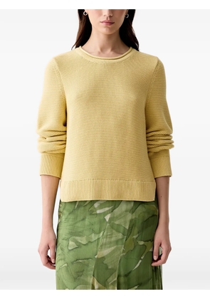 Barbour Fawley textured-knit long-sleeved sweater - Yellow