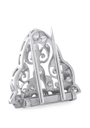 LB Exclusive diamond brooch (set of two) - Silver