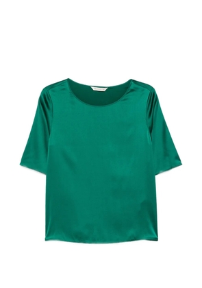 Max Mara Lasti satin-finish short-sleeve blouse - Green