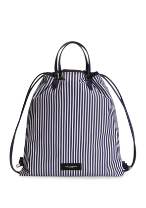 Dolce & Gabbana Essenza poplin shopping bag - Blue