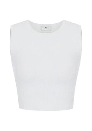 Elisabetta Franchi top in knit fabric - Neutrals