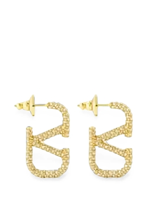 Valentino Garavani VLogo Signature crystal-embellished earrings - Gold