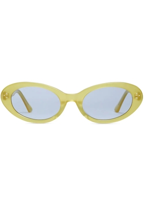 Gentle Monster transparent-oval-design sunglasses - Green