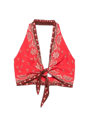 FARM Rio Ainika floral-print blouse - Red