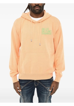 DSQUARED2 embroidered-logo hoodie - Orange