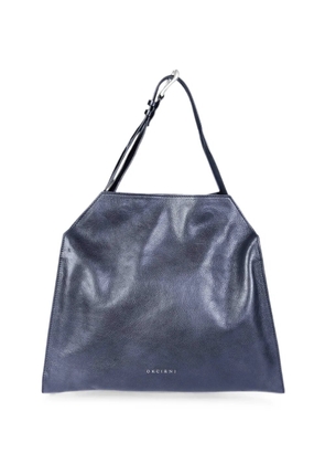 Orciani Trinity M Lagoon leather shoulder bag - Black
