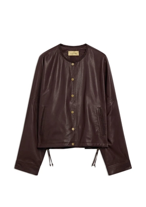 MOMONÌ Kaldor leather jacket - Brown