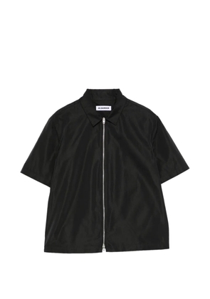 Jil Sander zip-up short-sleeve shirt - Black