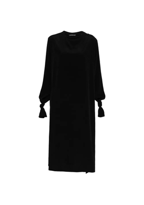 Y's crepe-de-chine midi dress - Black