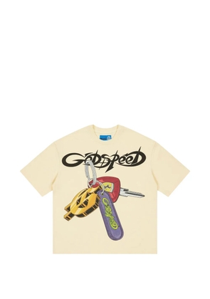 GODSPEED graphic-print T-shirt - Neutrals