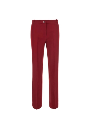PINKO Protea pressed-crease straight-leg trousers - Red