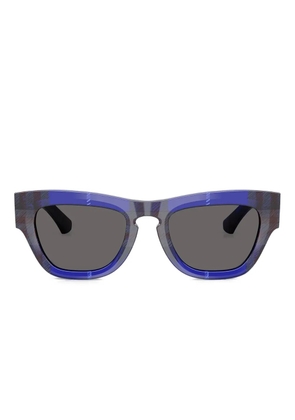 Burberry Eyewear check-pattern square-frame sunglasses - Blue