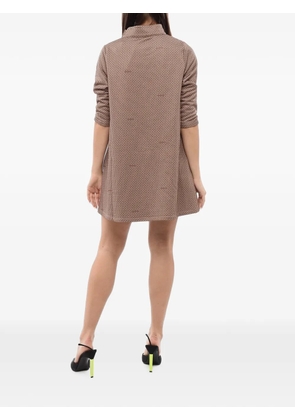 Viktor & Rolf petite-bow A-line mini dress - Brown