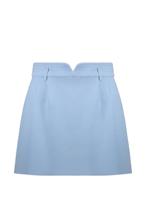 RED Valentino V-cut belt-loop skort - Blue