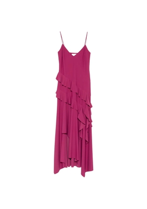 Love Moschino ruffled asymmetric dress - Pink