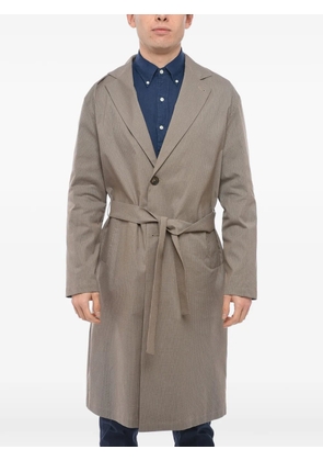Hevo Cisternino herringbone-pattern trench coat - Neutrals