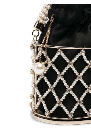 Rosantica Holli Eterea faux-pearl crystal-embellished mini bag - Gold