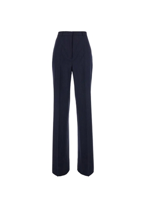 Max Mara pinstripe-pattern trousers - Blue
