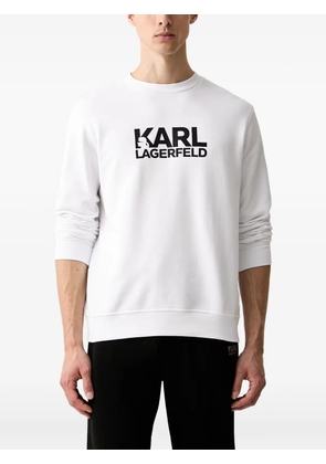 Karl Lagerfeld logo-print sweater - White