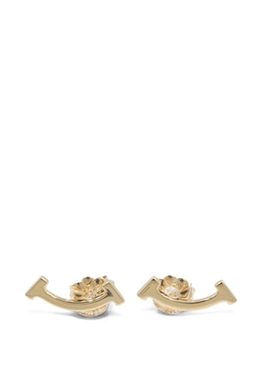 Tiffany & Co Eyewear 2010s mini T-smile earrings - Gold