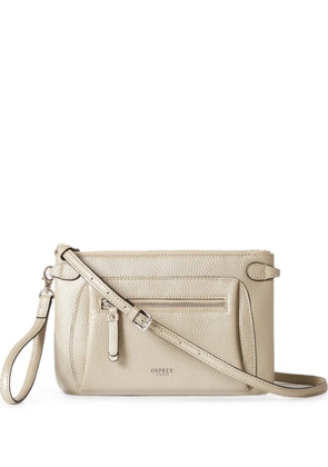 Osprey The Ruby grained leather crossbody bag - Neutrals