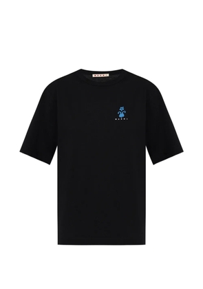 Marni logo-print cotton T-shirt - Black