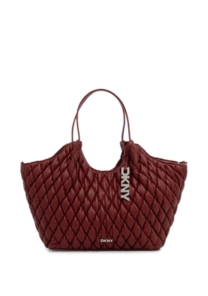 DKNY Paula quilted leather tote bag - Red