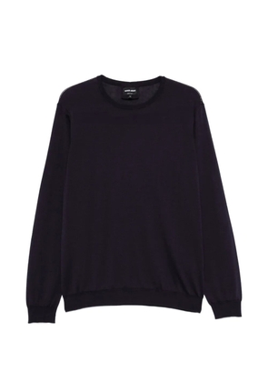 Giorgio Armani crew-neck sweater - Blue