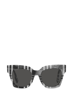 Burberry Check square-frame sunglasses - Black